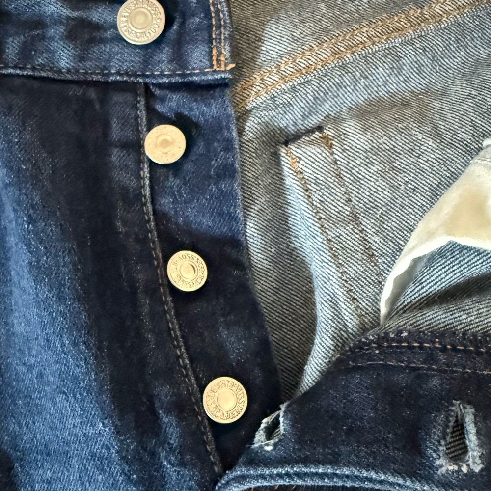 Levi’s Wedgie Fit High Rise Button Fly Jeans – Size 29 Dark Wash - Picture 11 of 13